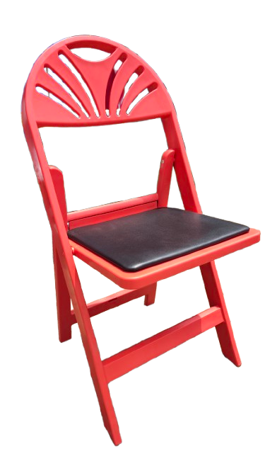 Wooden Folding Chair – Fan Back
