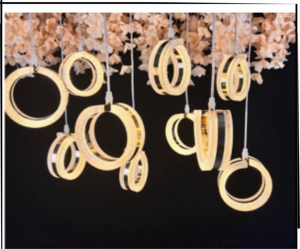 Ring/Circle LED Crystal Cluster