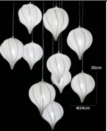 White Onion/Lantern Silk Cluster