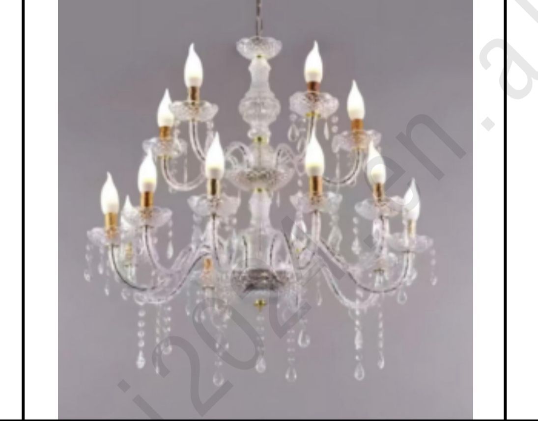 Clear Acrylic Candle Chandelier